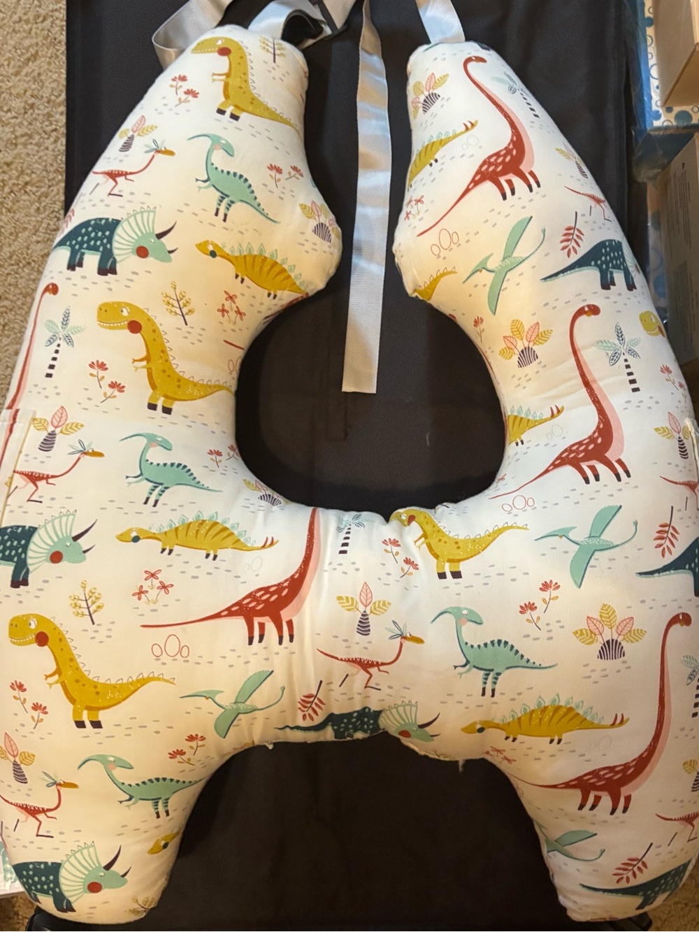 Travel car seat pillow